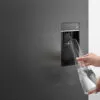 Fisher&Paykel RF540ADUB5 black-steel-water-dispenser-close up